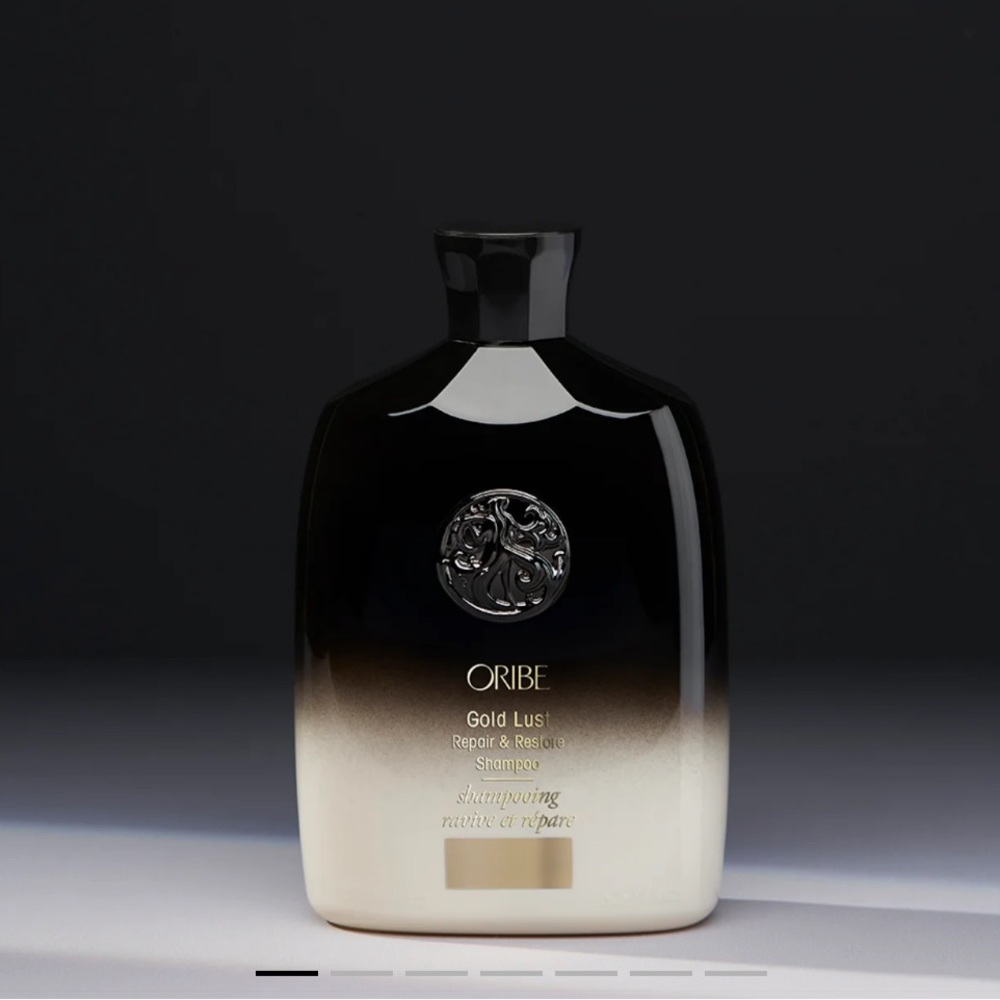 Oribe Gold Lust Shampoo in Black and Cream